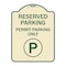 Signmission Reserved Parking Permit Parking W/ Heavy-Gauge Aluminum Architectural Sign, 24" x 18", TG-1824-23143 A-DES-TG-1824-23143 - alternate 1